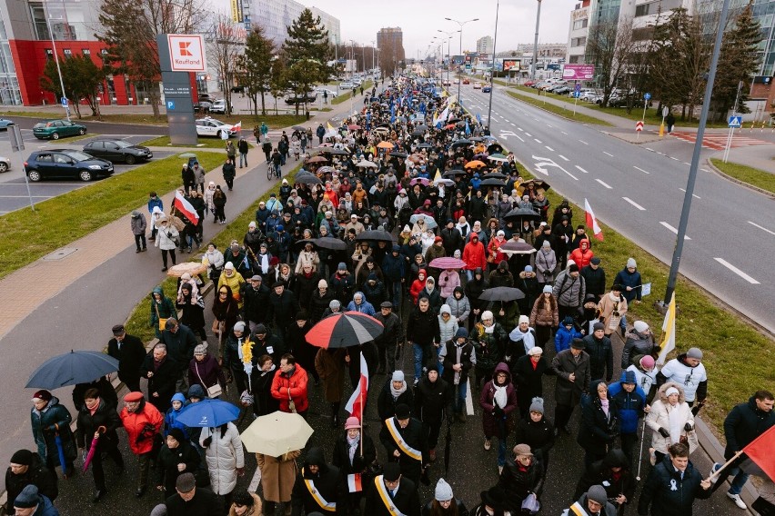 Marsz modlitewny ku pamięci Jana Pawła II w niedzielę 2...