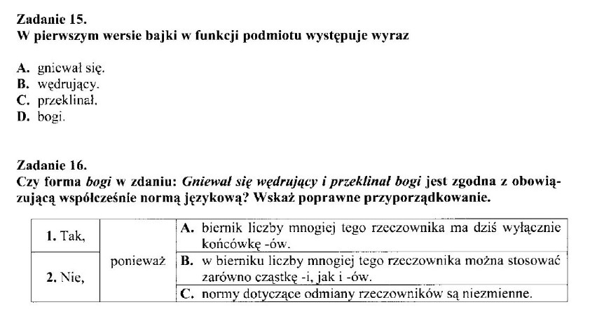 24 kwietnia część humanistyczna (język polski) egzaminu ...