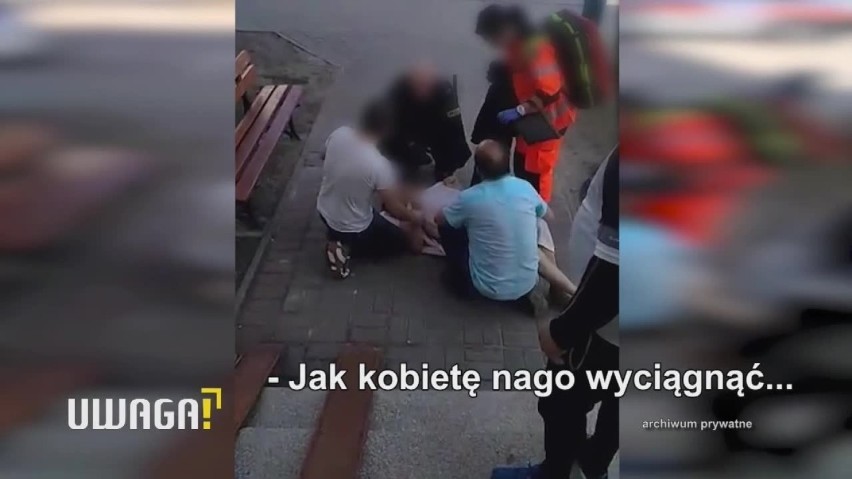 Skandal w Żorach: Siłą wyciągnęli nagą kobietę z mieszkania, nie pomogły protesty sąsiadów [UWAGA TVN, WIDEO]