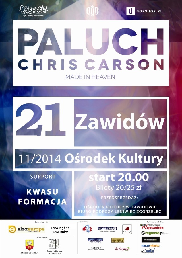 Zawidów: koncert Palucha w Ośrodku Kultury w Zawidowie już 21 listopada