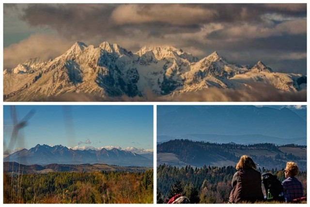 Wspaniałe widoki na Tatry z Sądecczyzny. Można je podziwiać z Jaworzyny Krynickiej, Muszyny, Radziejowej czy Złotnego.