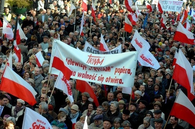 Lubelski marsz w obronie wolnych mediów