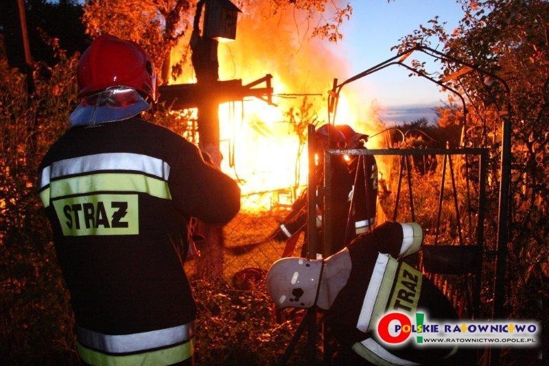 Opole: Pożar na działkach przy ulicy Koszyka na Zaodrzu