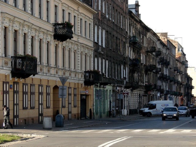 Zdjęcia dzielnicy Praga P&oacute;łnoc, między ulicami Brzeską i Targową, zostały wykonane w październiku 2008 r. Fot. Janina Bieleńko