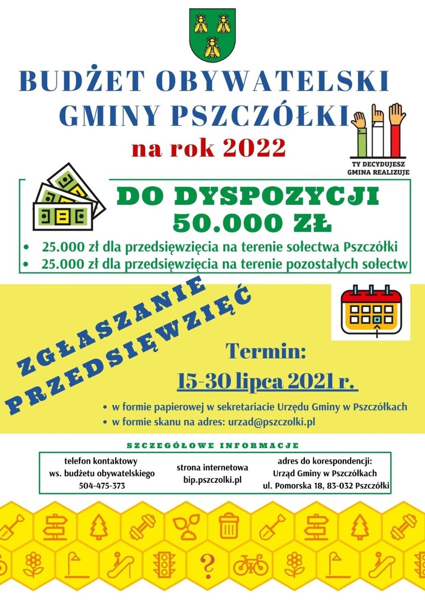 Rusza Budżet Obywatelski gminy Pszczółki na rok 2022. Mieszkańcy mogą składać wnioski
