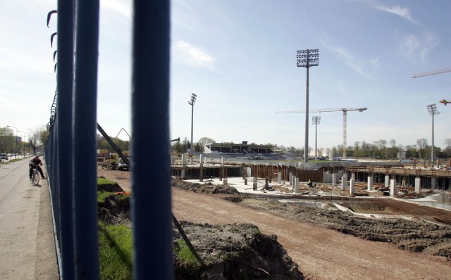 Stadion Górnika to teren budowy