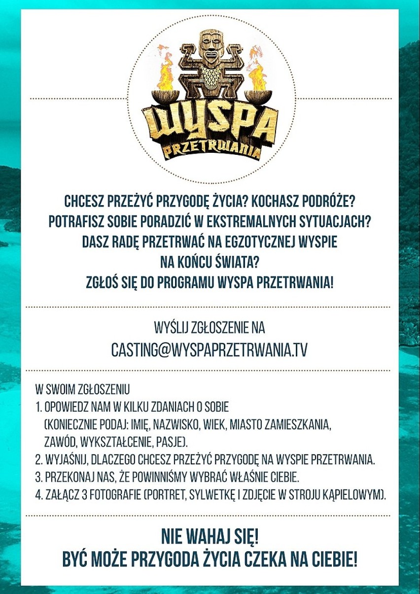 Wyspa Przetrwania, casting. Jak wziąć udział w programie?