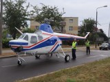 Słynny świdnicki helikopter w poniedziałek wrócił na rondo przy al. Lotników Polskich. Zobacz zdjęcia 