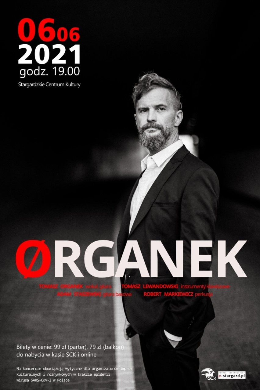 "Nazywam się ORGANEK i mam w sercu ranę". ØRGANEK zagra w Stargardzkim Centrum Kultury. Dokładnie za miesiąc, 6 czerwca