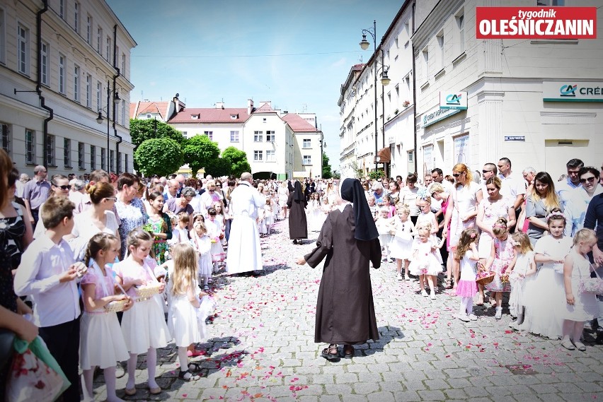 Procesja Bożego Ciała w parafii św. Jana w Oleśnicy