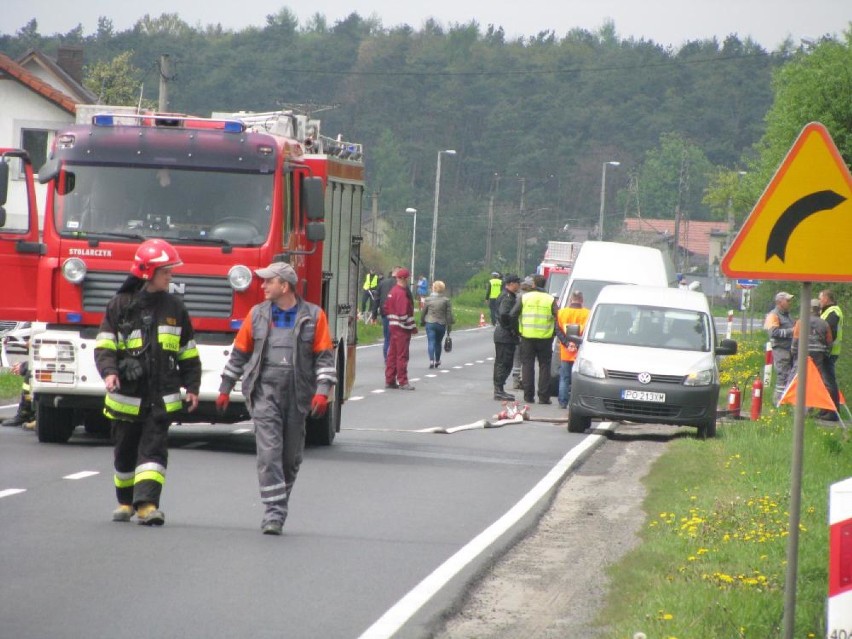 Uszkodzony gazociąg w Przygodzicach [FOTO]