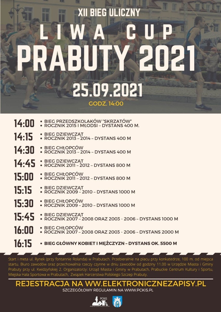 Bieg uliczny Liwa Cup w Prabutach. Ta sportowa impreza odbędzie się już po raz dwunasty