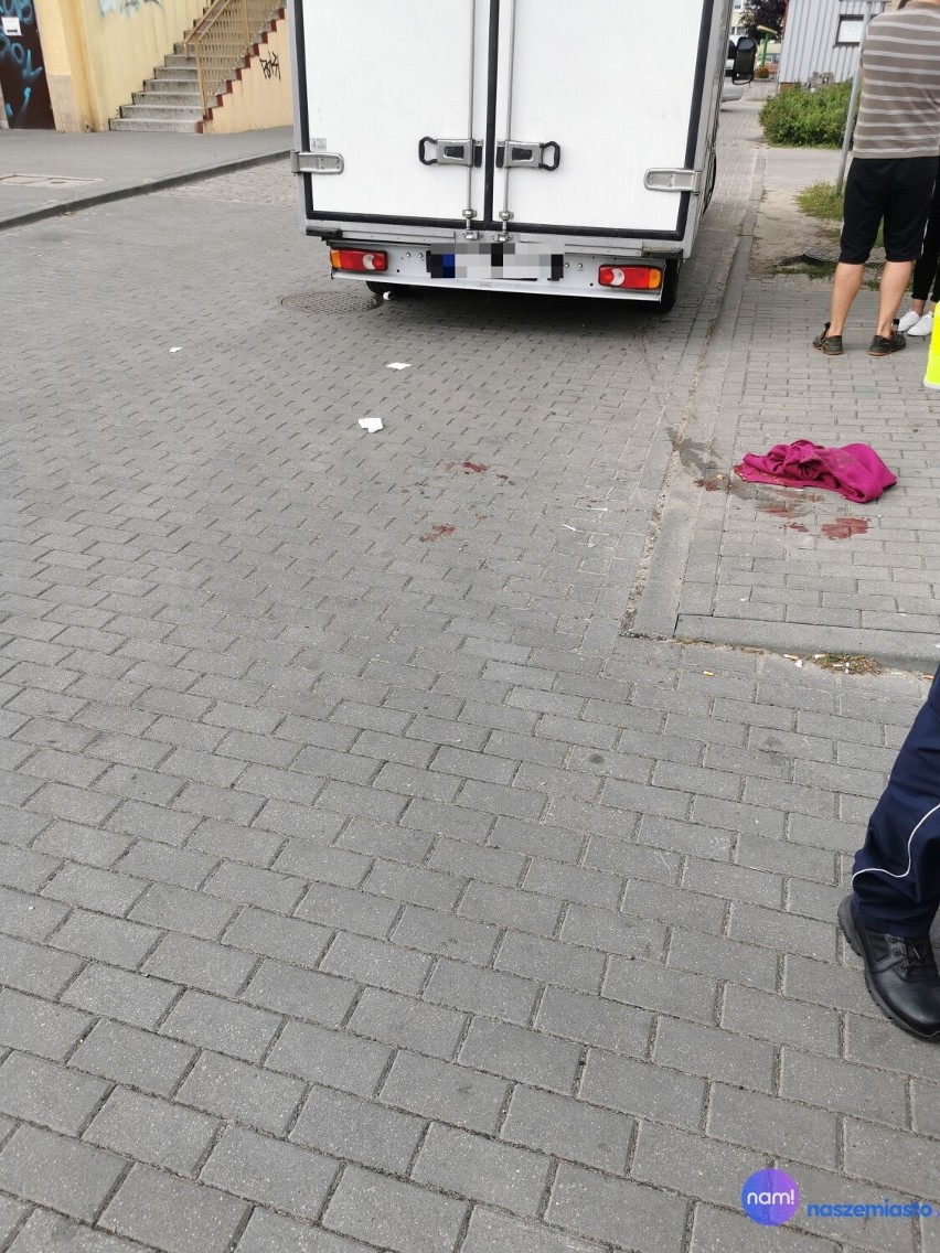 Wypadek na ulicy Promiennej we Włocławku