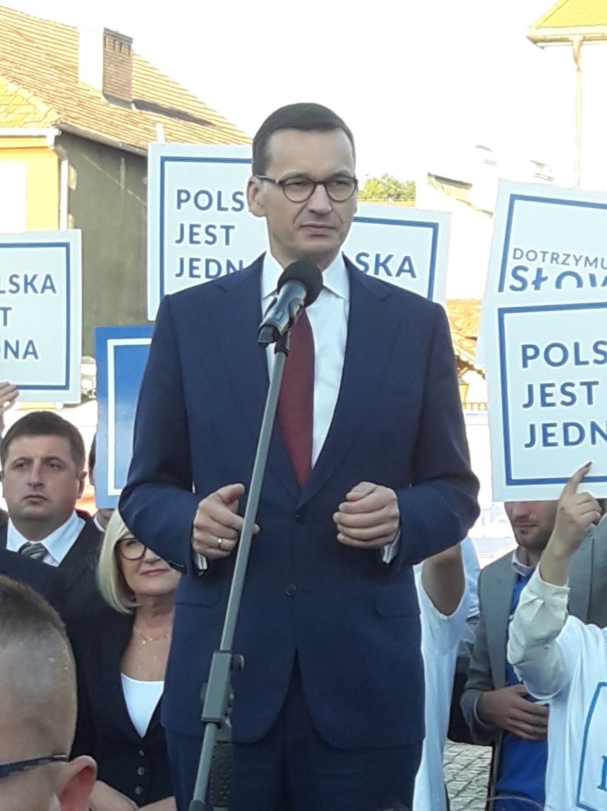 Wybory samorządowe 2018. Premier Mateusz Morawiecki w Bochni poparł kandydata na burmistrza Krzysztofa Kokoszkę [ZDJĘCIA]