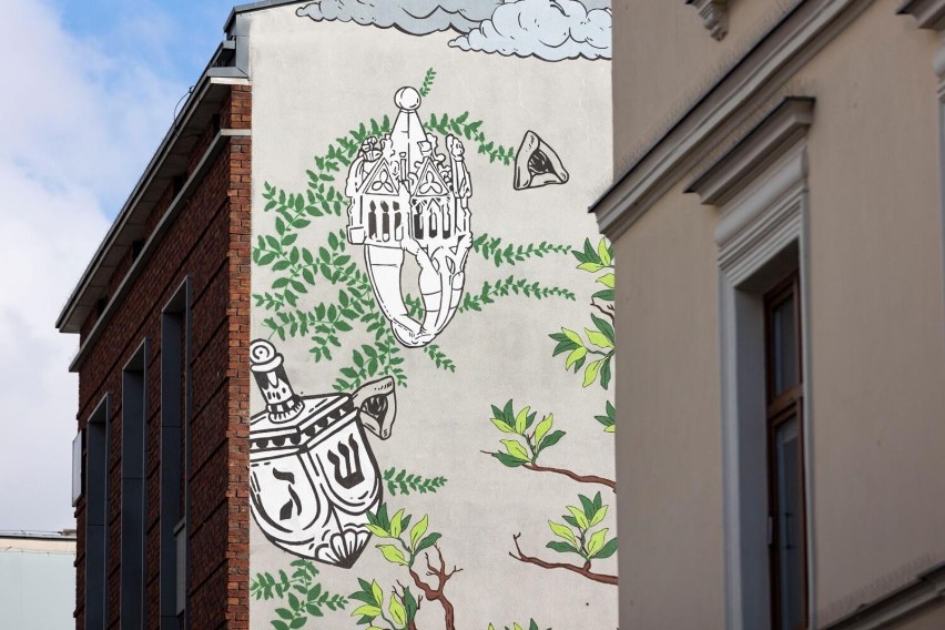 Nowy krakowski mural nawiązuje do historii dzielnicy, w...