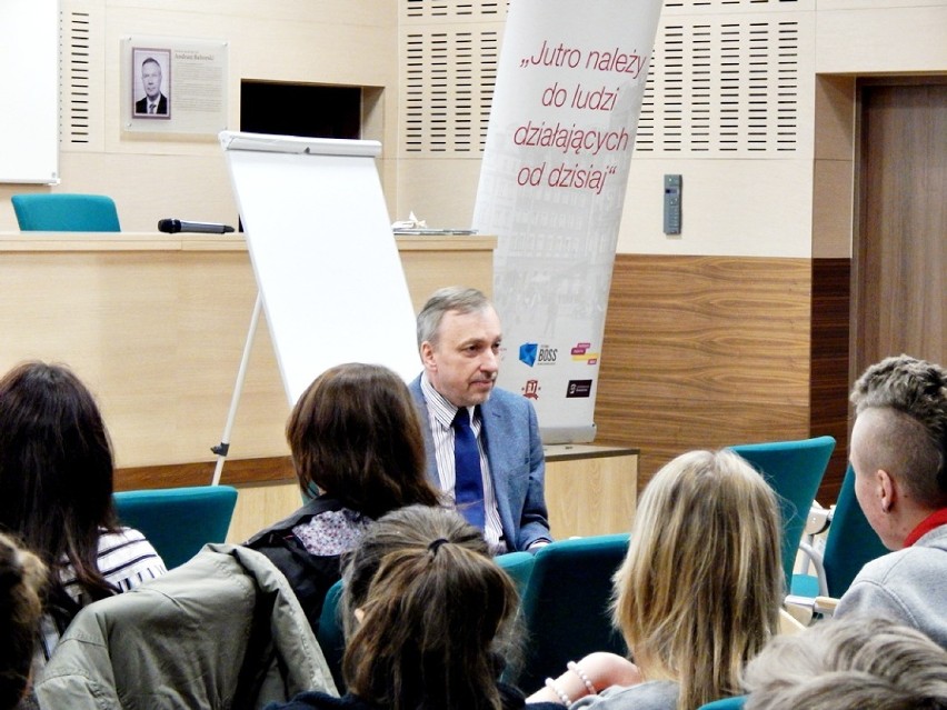 Uczniowie ZSP spotkali się z europosłem Zdrojewskim 