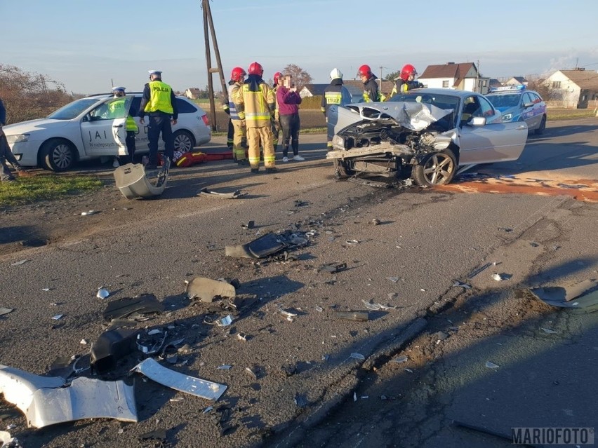 Wypadek na Prószkowskiej w Opolu. Fiat 500 zderzył się z BMW