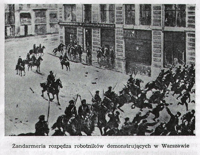 Szarża rosyjskiej żandarmerii w Warszawie