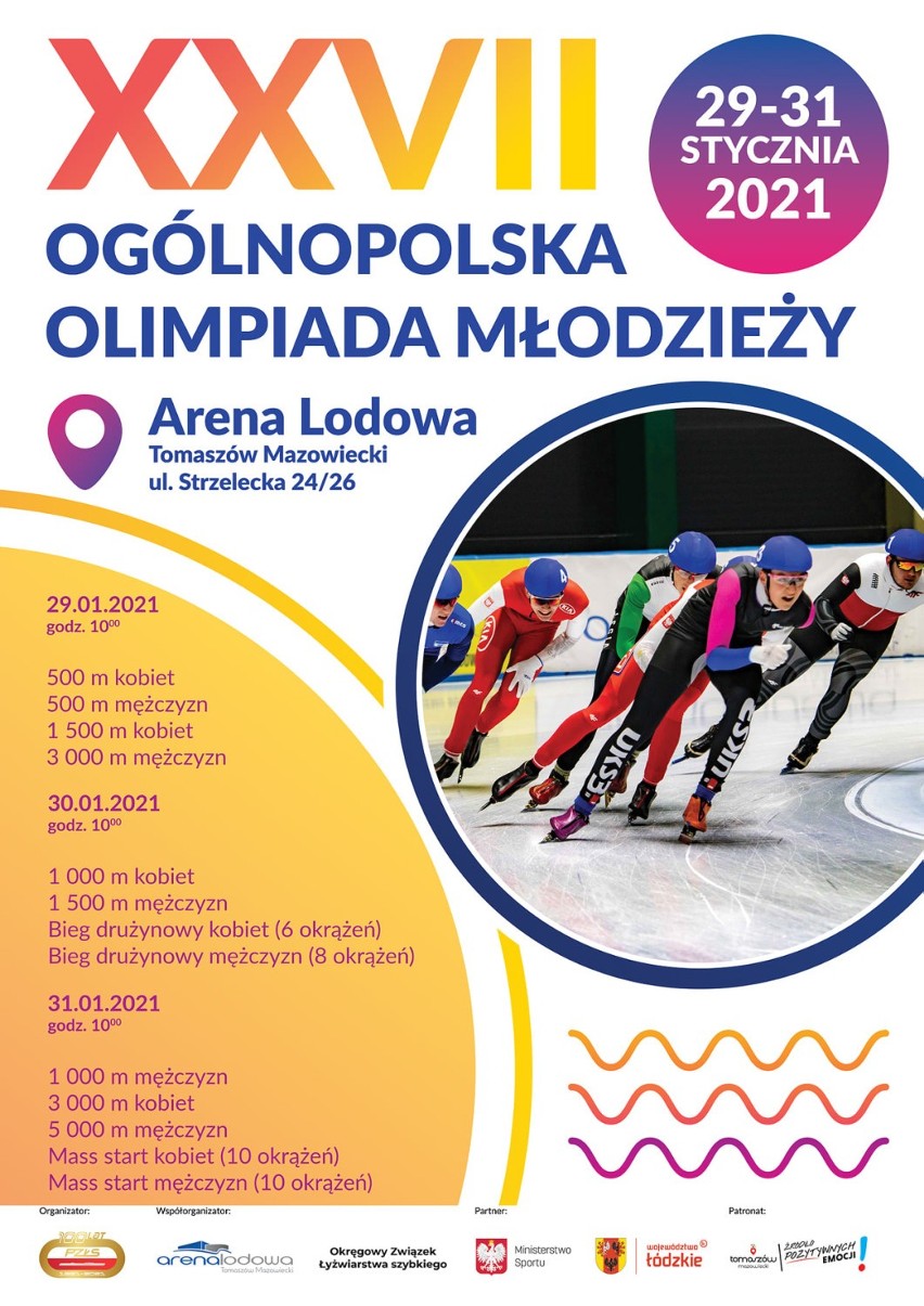 Uroczyste otwarcie Ogólnopolskiej Olimpiady Młodzieży w łyżwiarstwie szybkim w Arenie Lodowej [ZDJĘCIA]