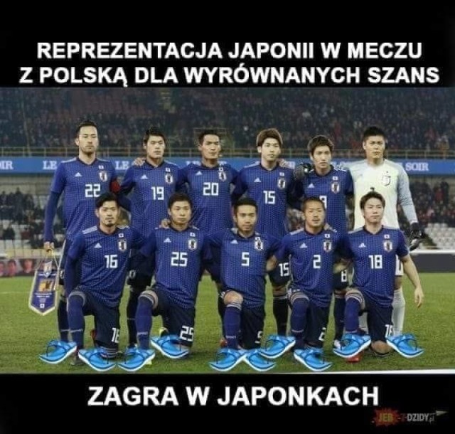 Mecz Polska - Japonia. Memy, które powstają na nasze starcie o honor, są bardzo dosadne. Internauci nie zostawiają na kadrze suchej nitki i tworzą śmieszne obrazki oraz demotywatory. Zobaczcie najlepsze memy o reprezentacji!
Zobacz kolejne zdjęcia --->