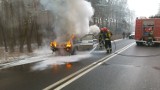 Chrzanów. Spłonął ambulans z ośrodka zdrowia