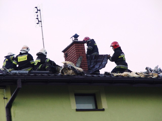 Pożar domu w gminie Brąszewice