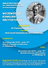 Inowrocławska biblioteka zaprasza na Wojewódzki Konkurs Recytatorski [zapowiedź]
