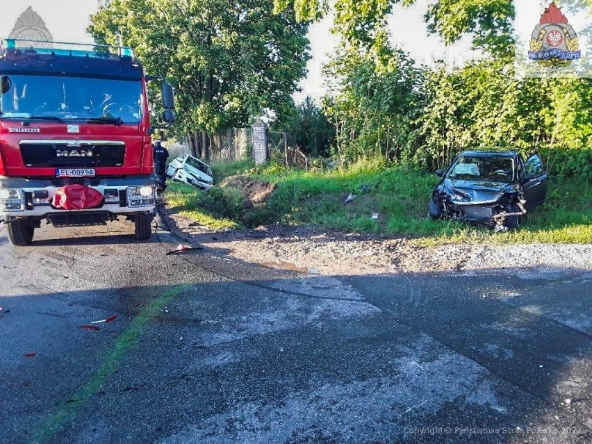 Wypadek w Dąbrowicach. Dwie zostały osoby ranne