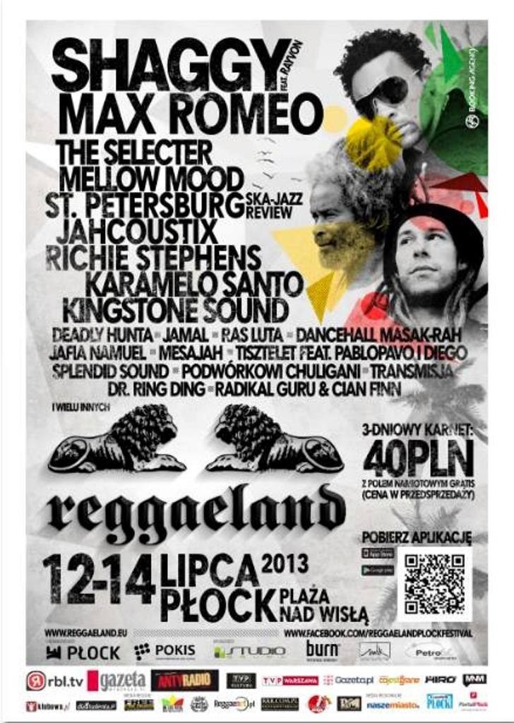 Najnowsza wersja plakatu promującego Reggaeland 2013