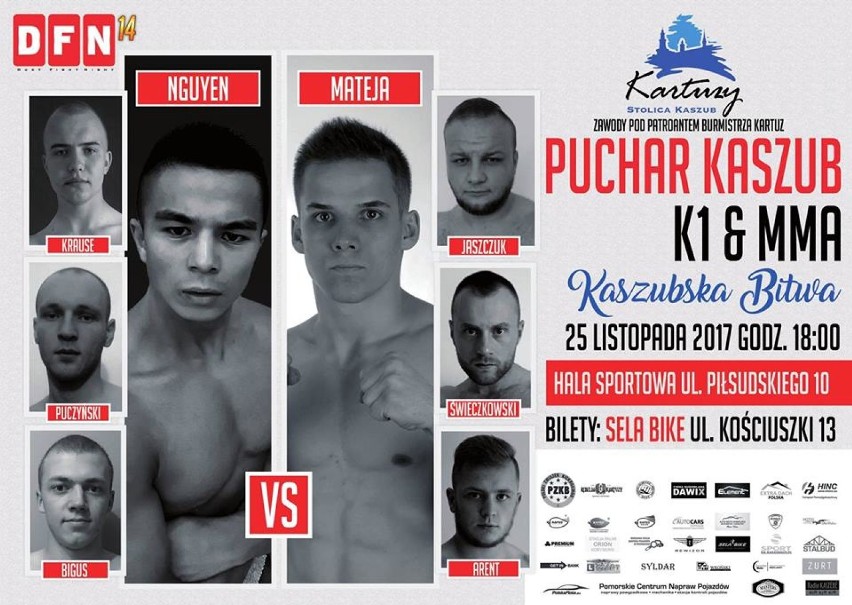 Gratka dla kibiców kickboxingu - Puchar Kaszub K1 & MMA Kaszubska Bitwa już dziś! 