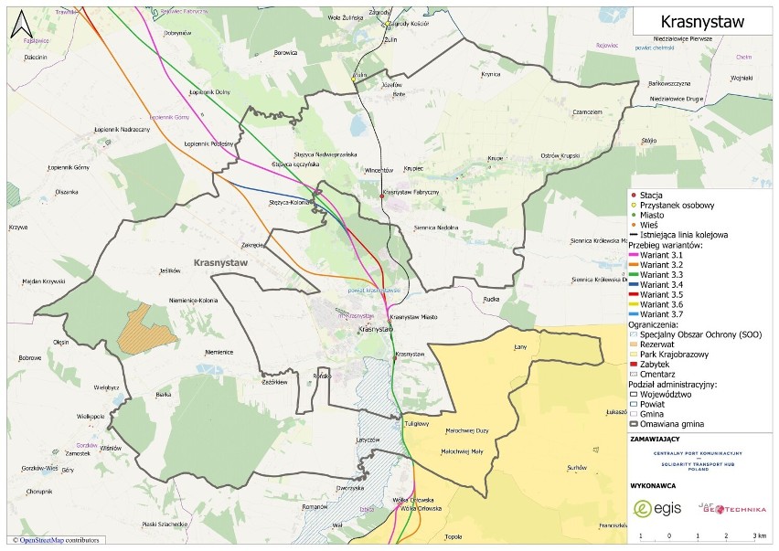 Mieszkańcy gminy Krasnystaw nie akceptują proponowanych tras linii kolejowej w ramach Centralnego Parku Komunikacyjnego