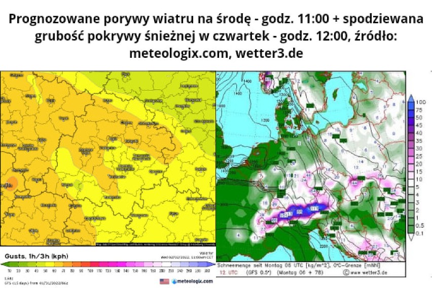 Czekają nas intensywne opady śniegu i silne podmuchy wiatru. Nadchodzi nowy niż. Łowcy Burz zapowiadają. 