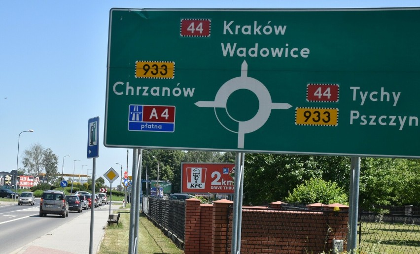 Dojazd na rondo Telki od ulicy Olszewskiego