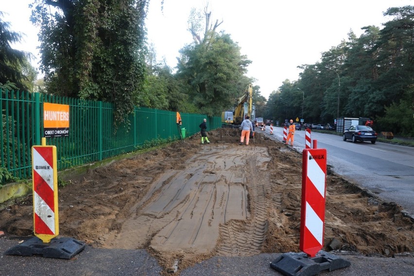 Trwa przebudowa ścieżki pieszo rowerowej przy ulicy Kościuszki w Wągrowcu 