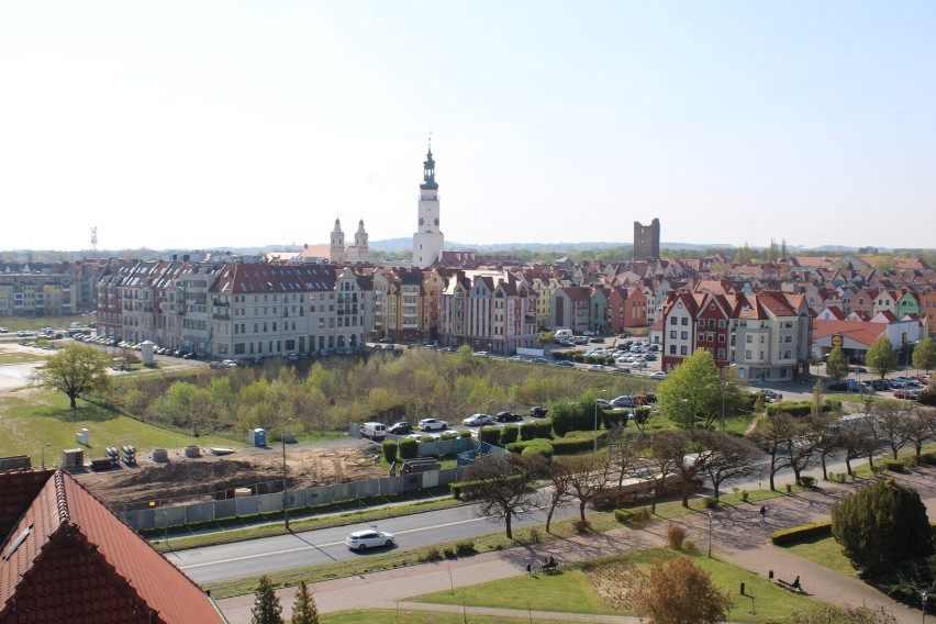 Widok z wieży zamkowej w Głogowie