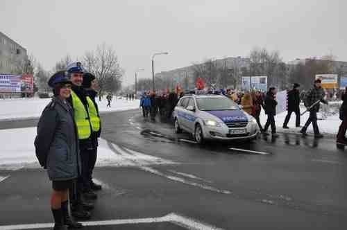 21. Finał WOŚP w Koninie. Policjanci dbali o bezpieczeństwo wolontariuszy