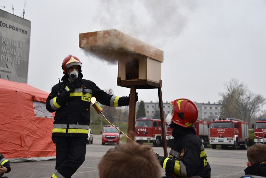 Pożar kontrolowany na terenie Expo w Sosnowcu. Ćwiczenia Komapanii Odwodowej nr 1 "Będzin ZDJĘCIA