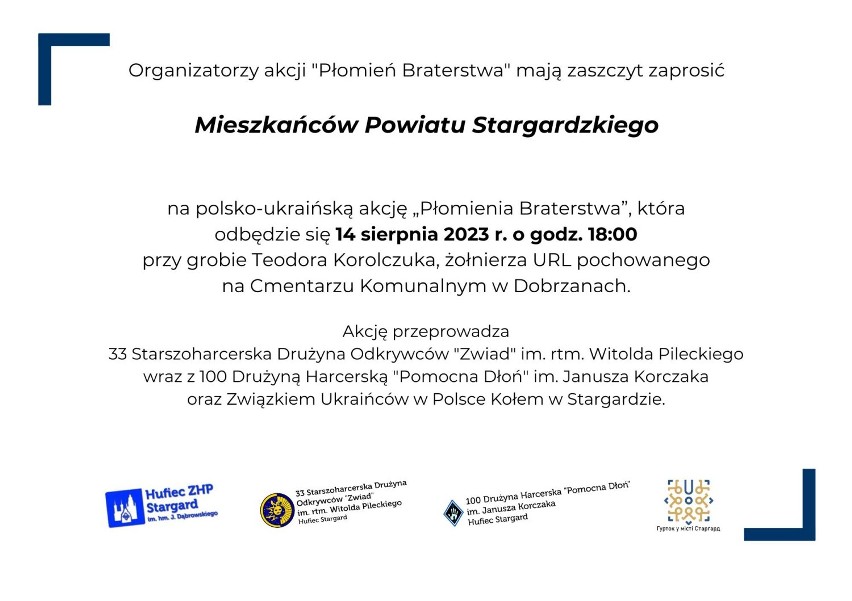 "Płomień Braterstwa". Uroczystości na cmentarzu w Dobrzanach