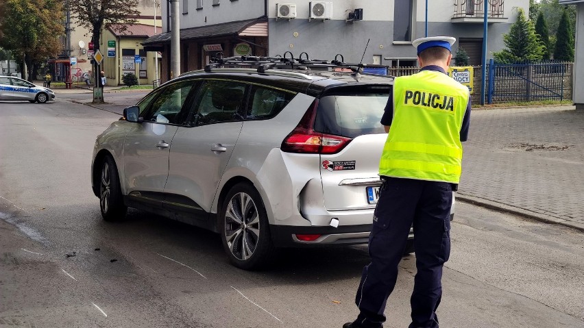 Wypadek na Roosevelta w Piotrkowie. Ranny motocyklista