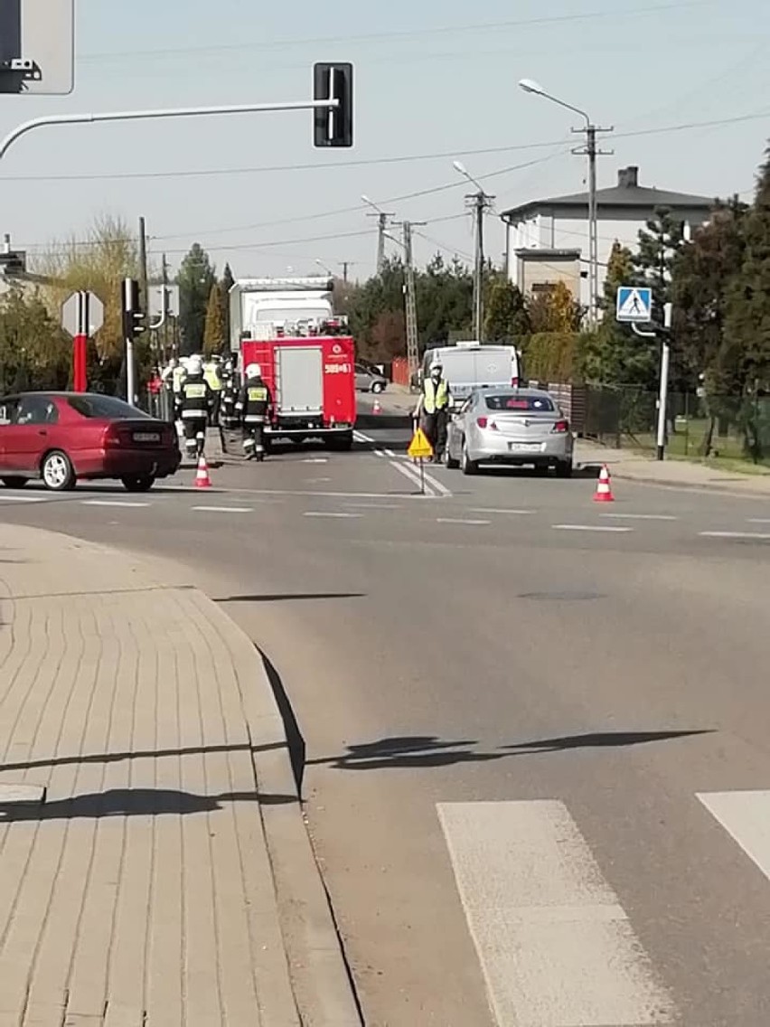 Wypadek w Świerklanach z udziałem motocyklisty