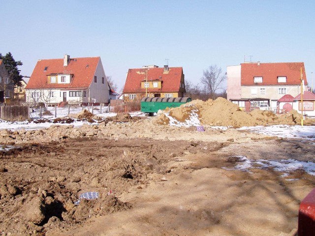 Plac budowy przy Słowiańskiej, wkrótce stanie tu kościół św. Krzysztofa