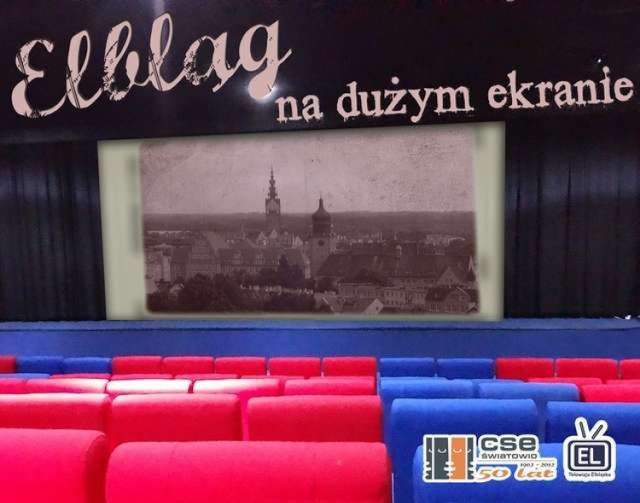 Baner cyklu &quot;Elbląg na dużym ekranie&quot;