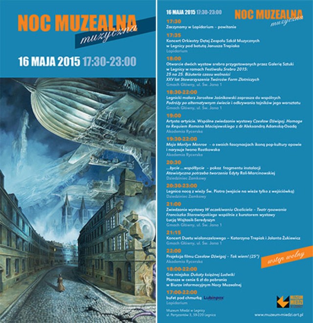 Noc Muzeów 2015 w Legnicy - program