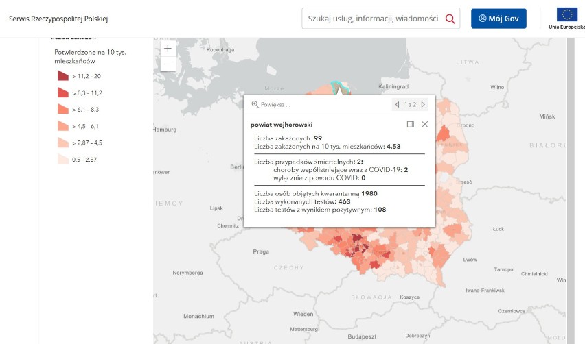 Koronawirus w powiecie wejherowskim. Raport z 11 kwietnia 2021