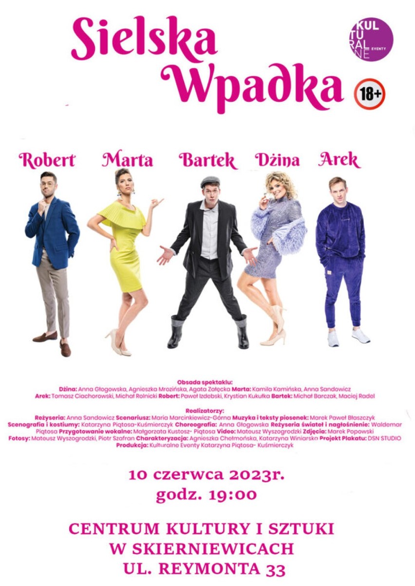 Czerwcowe spektakle w Centrum Kultury i Sztuki w Skierniewicach. Sprawdź, na co warto się wybrać.