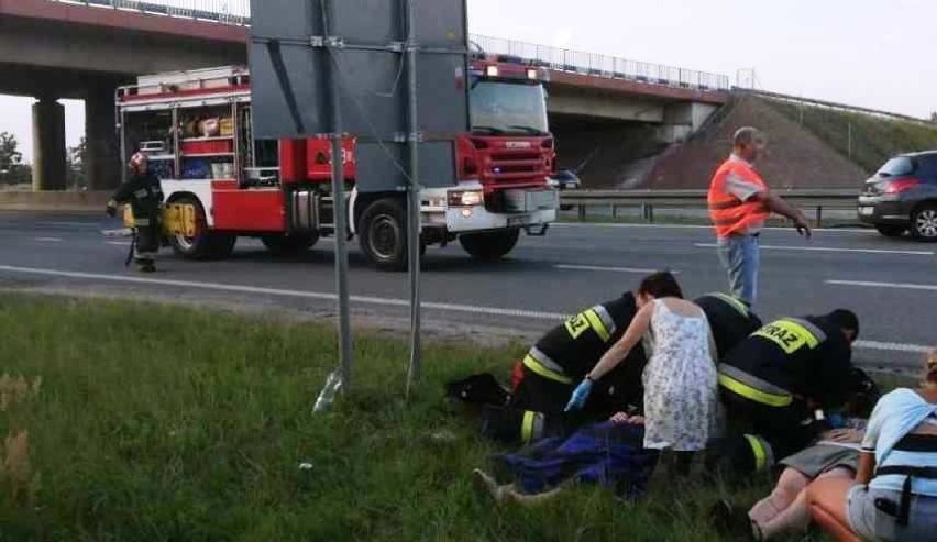 Poważny wypadek na A4 na wysokości Prószkowa.