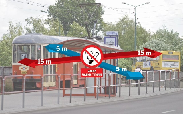 Jaką część przystanku obejmuje zakaz palenia? Przedstawiamy to na naszej infografice