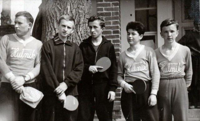 Od lewej: Wiesław Chajdecki (Hutnik Kraków), Eugeniusz Grzanka (Start Pabianice), Henryk Betman (Start Włocławek), Czesław Knapik i Zenon Ilczuk (obaj Hutnik Kraków)