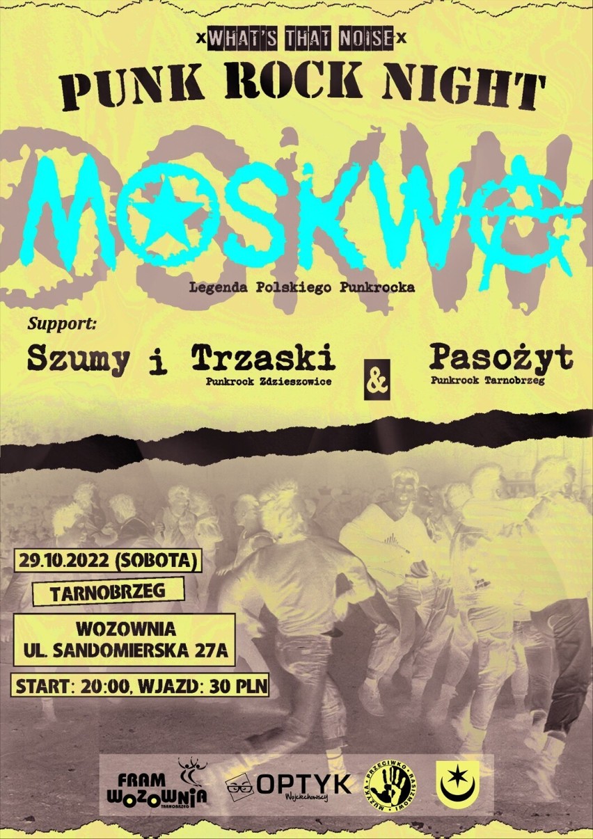 Zespół Moskwa zagra w Tarnobrzegu. Koncert legendy punkrocka w sobotę 29 października w Wozowni