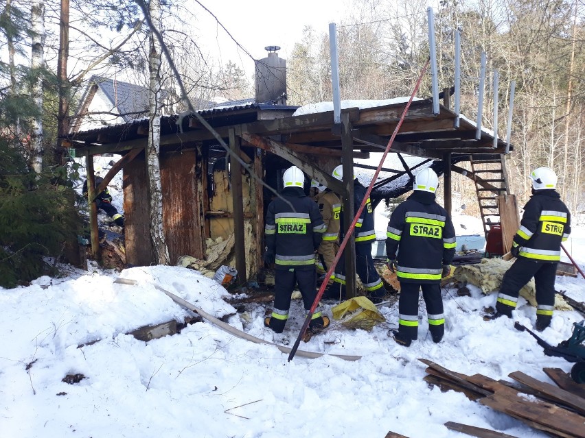 Pożar sauny w Koloni - straty sięgają 20 tys. zł